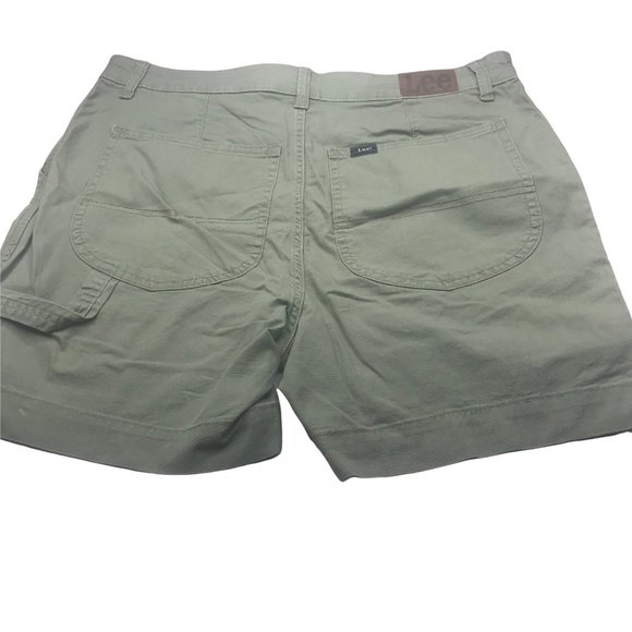 Lee Women's 14M Hi-Rise Regular Fit Deeplichengreen Utility Short New With Tags - Picture 2 of 13